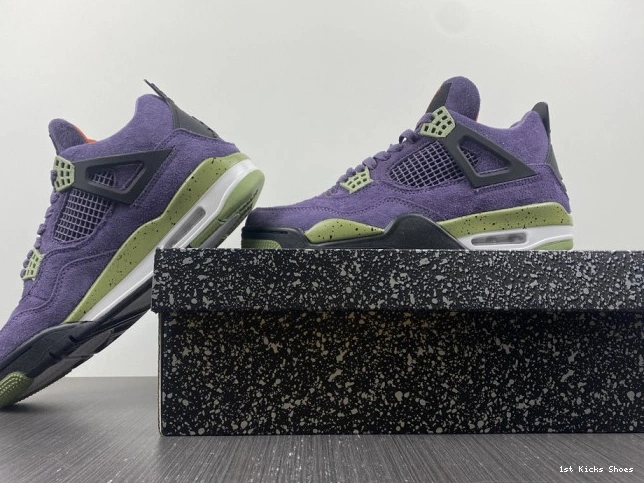1st Kicks Air Purple Canyon Jordan 4 WMNS AQ9129-500 0727